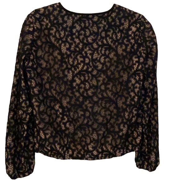 TRINA‎ TURK  BLACK LACE BOMBER JACKET SIZE 4 - Picture 5 of 16